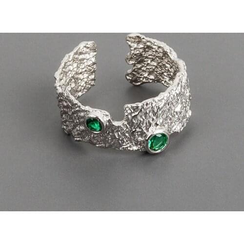 Solid 925 Sterling Silver Wedding Rings for Women Sparkling Emerald High Carbon Trendy Party Fine Jewelry Christmas Gift