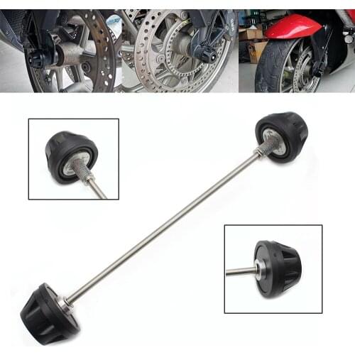 Motorcycle Black Front Axle Fork Wheel Protector Crash Sliders Cap Pad For BMW R 1200GS LC Adventure 2013 2014-2016