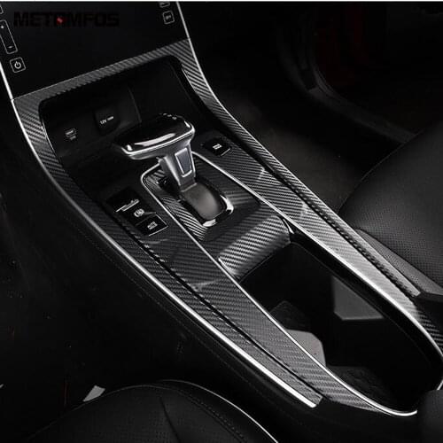 For Hyundai Cantus Creta ix25 2020 2021 Gear Shift Box Cover Trim Decoration Frame Carbon Fiber Interior Accessories Car Styling