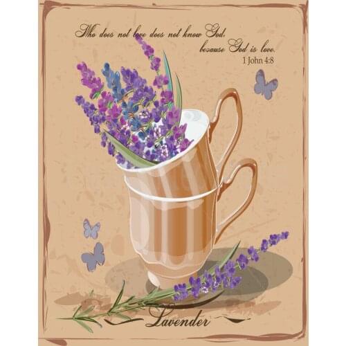 LAVENDER LARGE METAL TIN SIGN POSTER VINTAGE RETRO STYLE WALL PLAQUE