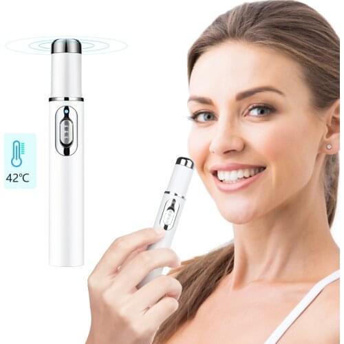 MINI Portable Blue Light Acne Laser Pen Therapy Varicose Veins Treatment Laser Pen Soft Scar Wrinkle Removal Face Skin Care Tool