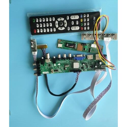 Kit For LTN170WX-L05-G1 TV VGA USB AV Panel remote Controller board CCFL LCD 1440X900 30pin Digital HDMI DVB-C DVB-T 17"