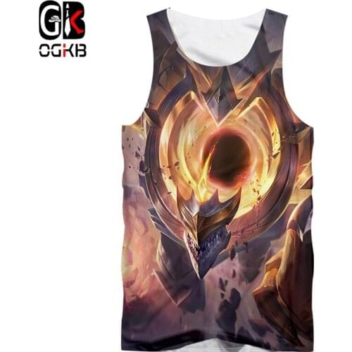 OGKB New Starry Sky 3d Printed Tank Top Men Summer Casual Mans Vest Funny Streetwear Galaxy Space Sleeveless Shirt Oversized