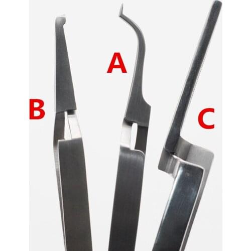 Orthodontic Posterior Bracket Buccal Tube Bonding Tweezer Holder Placer Dental