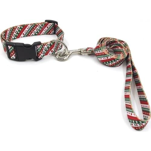 Dog collar adjustabele pet collar quick release safety Christmas promotional pet collars leashes custom printed logo sublimation