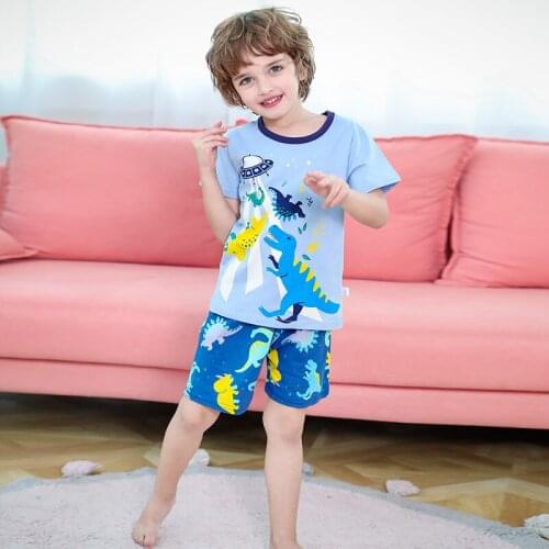 Children Pajamas Boys Cotton Clothes Pants Set Cartoon Sleepwear Kids Pajamas For Girls Toddler Baby Outfits Child Pyjama