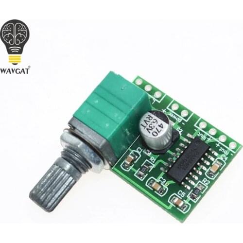 PAM8403 mini 5V digital amplifier board with switch potentiometer can be USB powered
