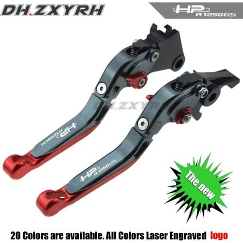 For R1250GS Rallye HP R1250GS ADV HP R1250GS CNC Full Black Adjustable Folding Extendable Motorcycle Brake Clutch Levers