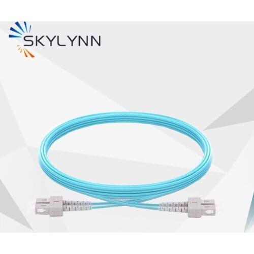 Skylynn Fiber Optic Patch cord, 10pcs/bag SC/UPC-SC/UPC OM3 Duplex 3.0mm Fiber Optic Patch Cord 1M 3M 5M 10M 20M