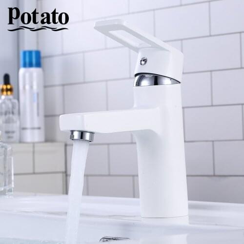 Potato Bathroom Basin Faucet Filter Fashion Style Home Multi-Color Cold and Hot Water Taps Black Washbasin Sink Faucet p1030