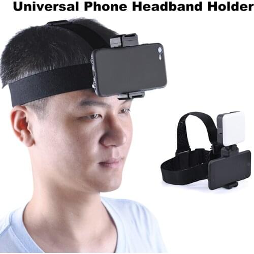 Universal Head Strap Mount Headband Holder With Mobile Phone Clip Holder Clip Bracket for Smartphones Volg Accessories