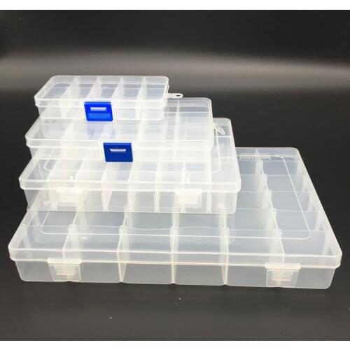 Toolbox Electronic Plastic Parts Waterproof Transparent Tool Box Casket SMD SMT Screw Containers Component Storage Case bag