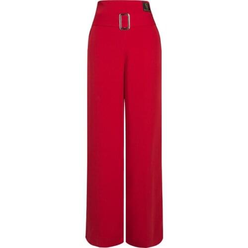 Latin dance pants female adult modern dance clothing national standard dance performance wide leg pants DA578