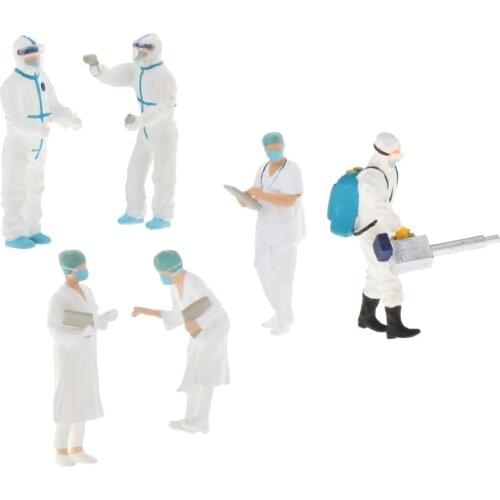 1:64 Scale Doctor Doll Model Scene Figures Character Home Desktop Decoration Accessories