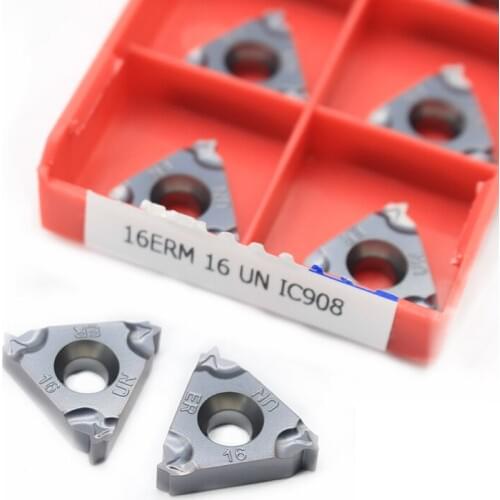 10 piece 16ER 16IR 10UN 12UN 14UN 16UN 18UN 20UN 24UN BMA CNC Carbide inserts with external and internal thread inserts