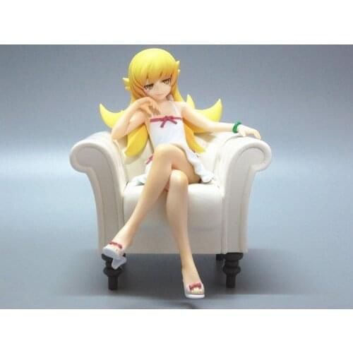 13CM Japanese anime figure isemonogatari Oshino Shinobu Action Figure Sofa Ver. Oshino Shinobu Doll PVC Model Toy Collection