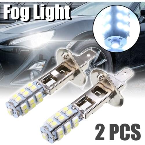 2pcs/set H1 Car Fog Light 25 SMD LED Car Fog Driving Light Headlight Car Replacement Bulb Super Bright White Fog Lights