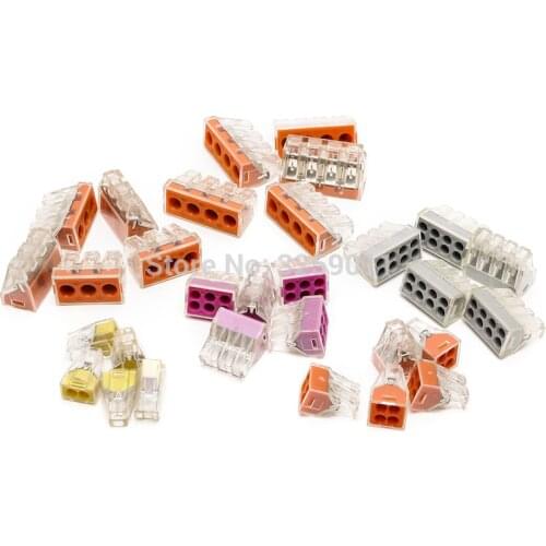 360PCS 18-12 AWG Electrical crimp connectors Building wiring terminal block 400V 773-10X Assortment Kit