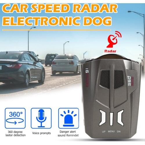 Car Radar Detector English Russian Human Voice Speed Warning X K Professional Auto Electronic Device