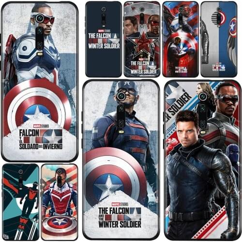 The Falcon and the Winter Soldier For Xiaomi Redmi 9i 9T 9A 9C 9 8A 8 GO 7 7A S2 Y2 6 6A 5 5A 4X Prime Pro Plus Black Phone Case
