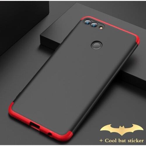 GKK 3 In 1 case for Huawei Y9 2018 360 Full-body Protection Matte Comfortable Feel huaweiy9 Hard PC Case Phone Cover Coque