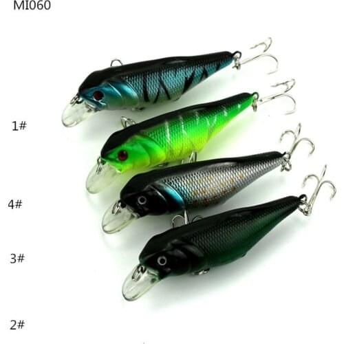 Good Quality Fishing Lure Lur Boinc Bait 4 PCS/Lot 4 Color 3D Eyes 9.5cm 12.8g 4# Hooks Steel Balls Diving Depth 1.5 - 2.7 m