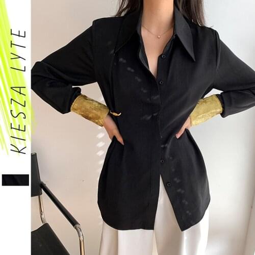 Женские черные рубашки Kiesza Lyte China At AliExpress