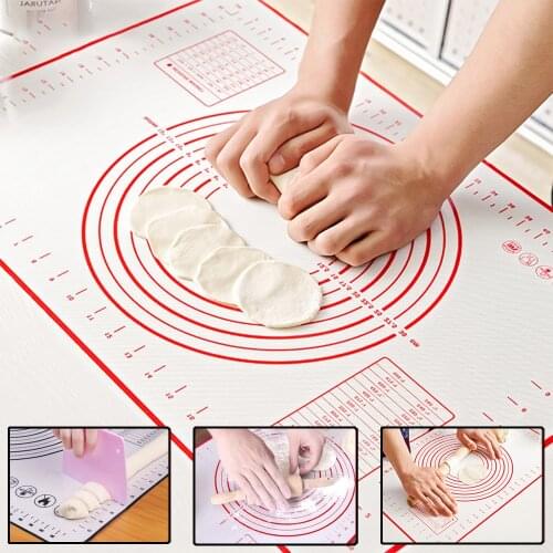 Silicone Baking Mat Pizza Dough Maker Pastry Kitchen Gadgets Cooking Tools Utensils Bakeware Kneading Accessories Lot