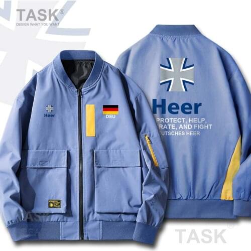 Bomber Military Biker Jacket Army Germany Deutschland German Men Windbreaker Spring Autumn Jacket Casual Zipper Baseball Jackets