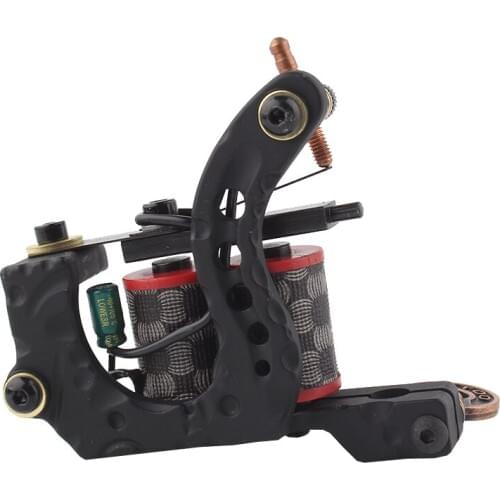 Handmade Black steel tattoo machine High Quality coil Tattoo Machine for liner Shader