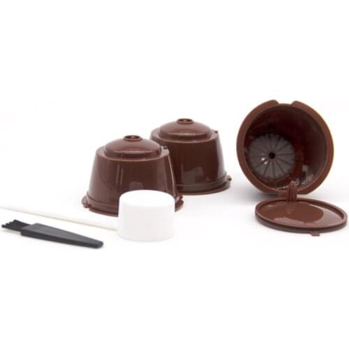 Reusable Coffee Capsule Filter Cup for Nescafe Dolce Gusto Refillable Caps Spoon Brush Filter Baskets Pod Soft Taste Sweet
