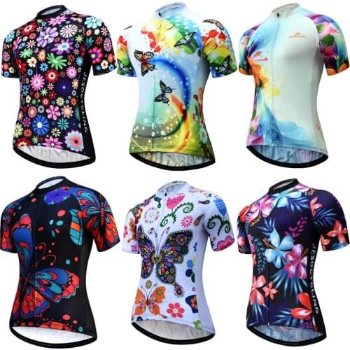 New Pro Team Cycling Jersey 2021 Women Summer Bicycle Jersey Racing Sport MTB Bike Jersey Breathable Cycling Shirt Maillot