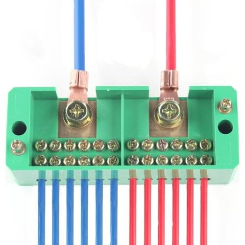 Single Phase 2 In 12 Out 660V Junction Box Quick Connect Terminal Box High Power Wire Connector