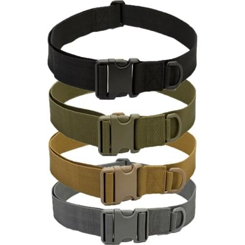 Hunting Hiking Tactical Belt Military Hard PC Quick Release Magnetic Buckle Army Belt Soft Real Nylon Sports Airsoft Accessories