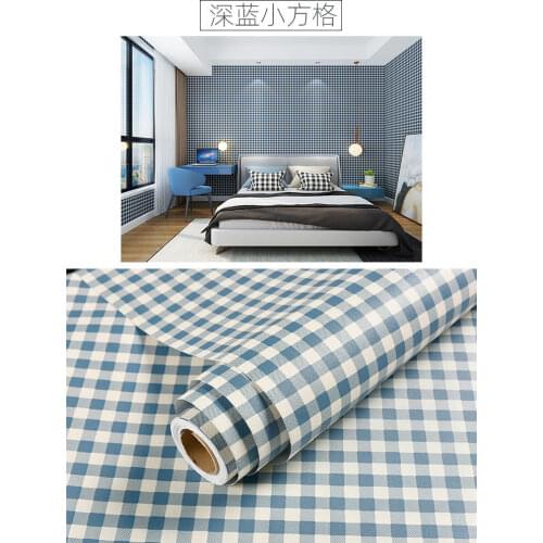 Grid Peel and Stick Wallpapers Grid Vinyl Self Adhesive Removable Decorative Contact Paper Bedroom Cabinets Shelf Drawer Liner