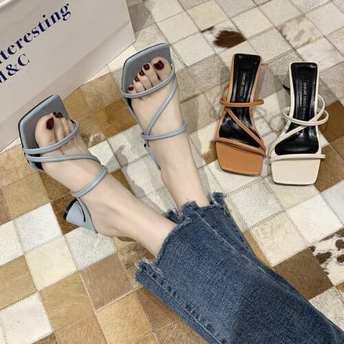 Open Toe Sandals Women 2021 Ladies High Heels Woman Shoes Fashion Party Female Lady Heels Shoes Footwear