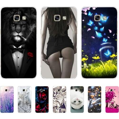 Silicone Case FOR Samsung Galaxy A7 2017 Case Cover Silicone Phone funda FOR Samsung A 7 2017 Case A720 Coque