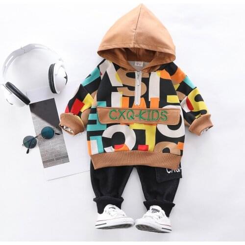 Toddler Baby Clothing Sets for Boys Hoodies Sweatshirts+pants 2pcs Kids Tracksuits Children Sport Clothes Newborn Baby Clothes