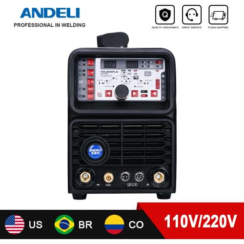 ANDELI Smart 110V 220V TIG-250PLS AC DC TIG Welder HF TIG Pulse Cold Welding Machine Aluminum Welding TIG Welding Machine
