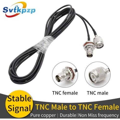 TNC Wireless Microphone Extension Cable Male to Female Extension RF Coaxial Cable for Universal Microphone Antenna