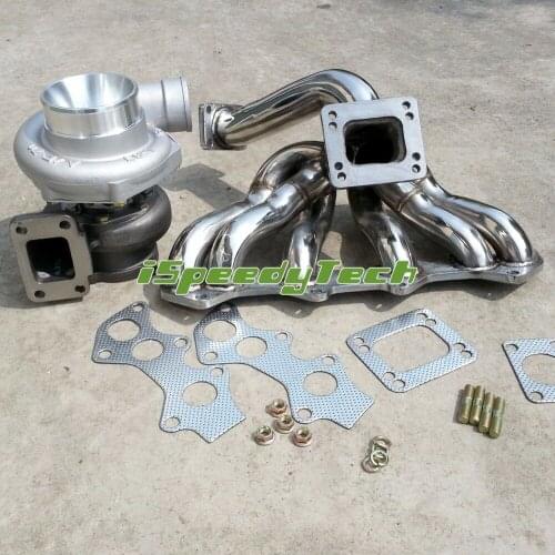 GT35 GT3582 COM A/R 0.70 Turbine AR 0.82 Turbo+Exhaust Manifold FOR Toyota Supra 1JZGTE VVTI JZX100 550HP