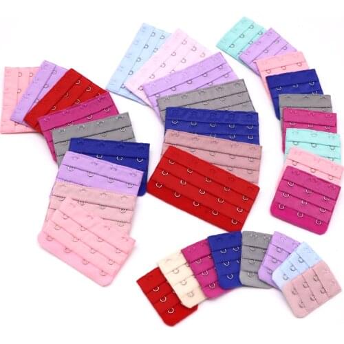 3/4pcs Elastic Bra Extender Clip Clasp Buckle Adjustable Back Belt Buckle Ladies Women Underwear Accessories Soft Bra Extension