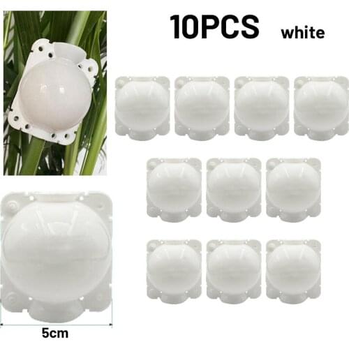 10pcs Propagation Ball Box White Plant Rooting Equipment High Pressure Propagation Ball Garden Graft Box