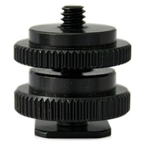 10pcs/lot 1/4 and 3/8 Tripod Mount Screw with Double Layer to Flash Hot Shoe Adapter Holder Mount Photo Studio Accessories