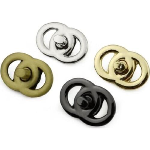 10 pieces/lot) Factory wholesale bags handbag metal number 8 shape twist lock decorative buckle hardware accessories