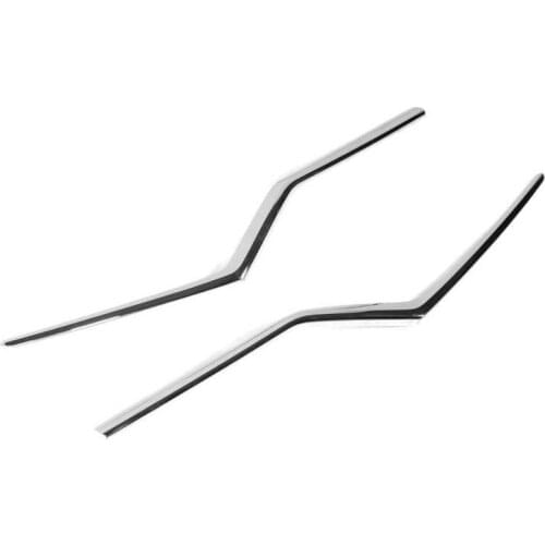 2pcs Front Central Grille Cover Trims Exterior Decoration Fit for Honda CRV 2020-2021 Auto accessories