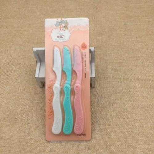 3 Pcs/Set Eyebrow Knife Portable Trimmer Women Makeup Facial Tool Eyebrow Lip Razor Trimmer Blade Shaver Knife Beauty Tool