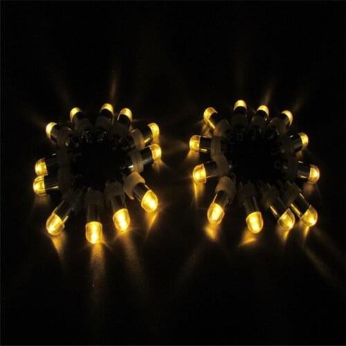 50pcs Kitosun Mini Balloons Flash Lights Ball Lights with Tail Decoration for Wedding Party Pond Fountail Paper Lanterns Decor