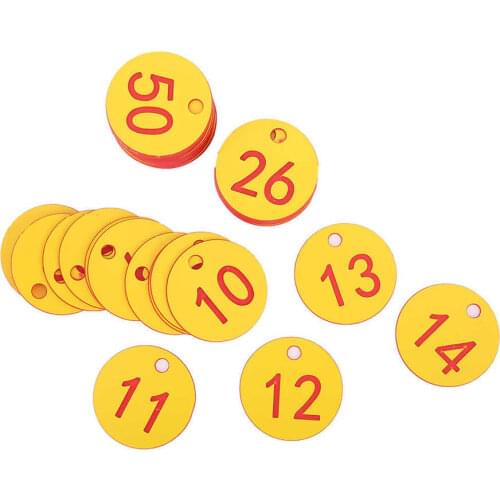 50Pcs Farm Number Tags Mating Box Beekeeping Husbandry Hanging Numbered Tag Labels Farm Livestock Breeding Supplies