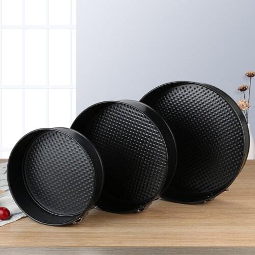7/9/10 Inch Non-stick Coated Carbon Steel Bottom Lock Cake Mold Round Hurricane Cake Pans Baking Tray Bakeware